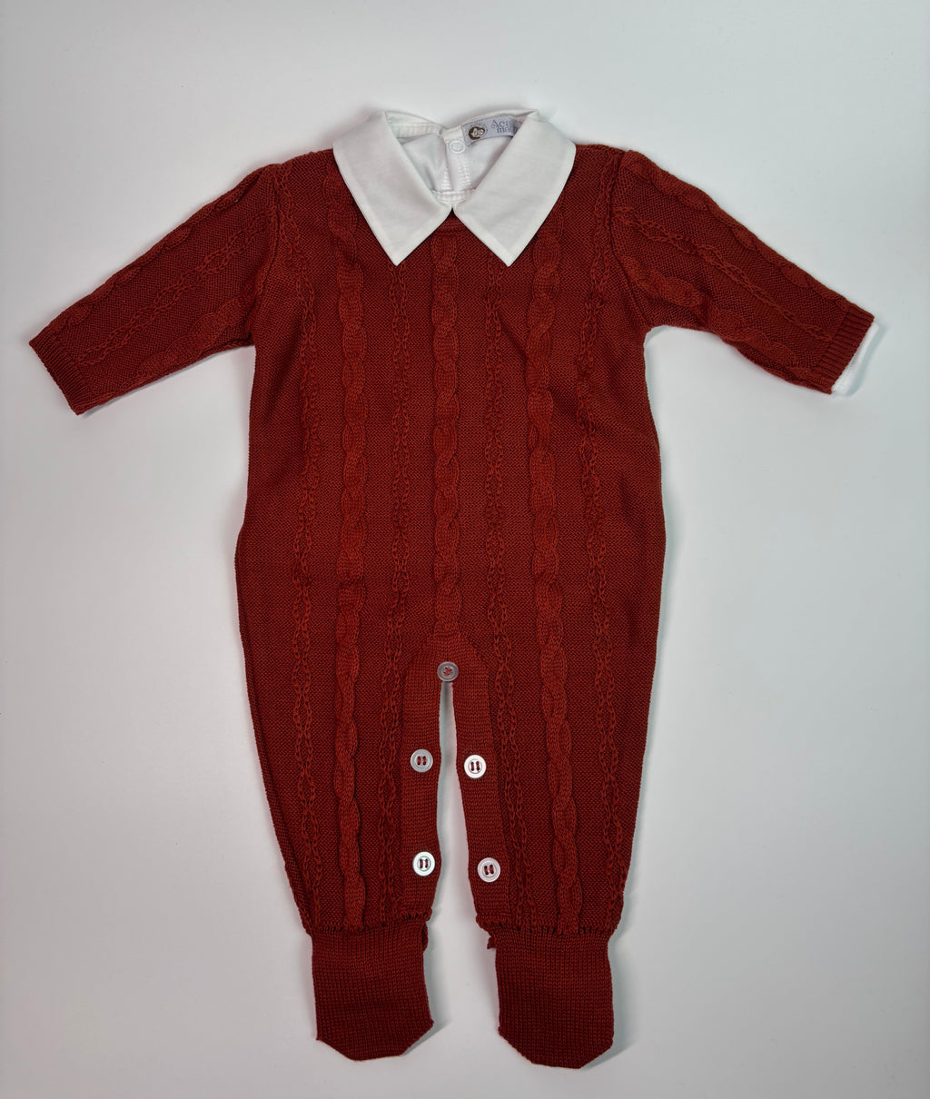 Conjunto Saída de Maternidade - Macacão Bambino (Terracota)