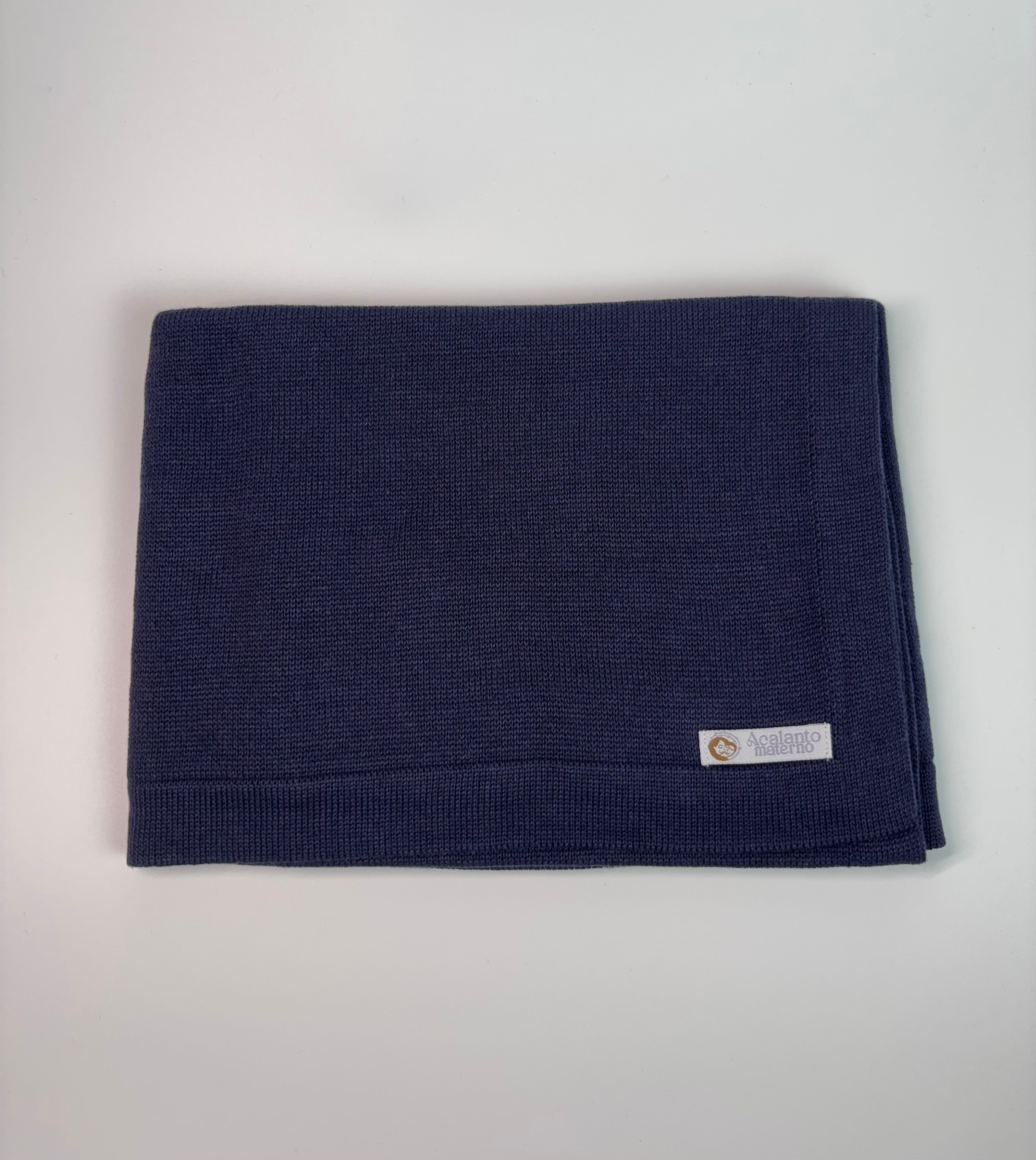 Conjunto Saída Maternidade + Manta - Jardineira com Pézinho (Azul marinho)