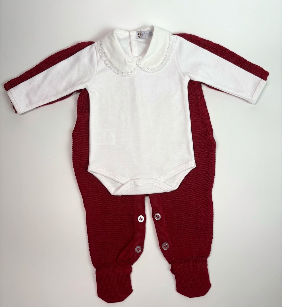 Conjunto Saída de Maternidade - Macacão (Sonho Vermelho)