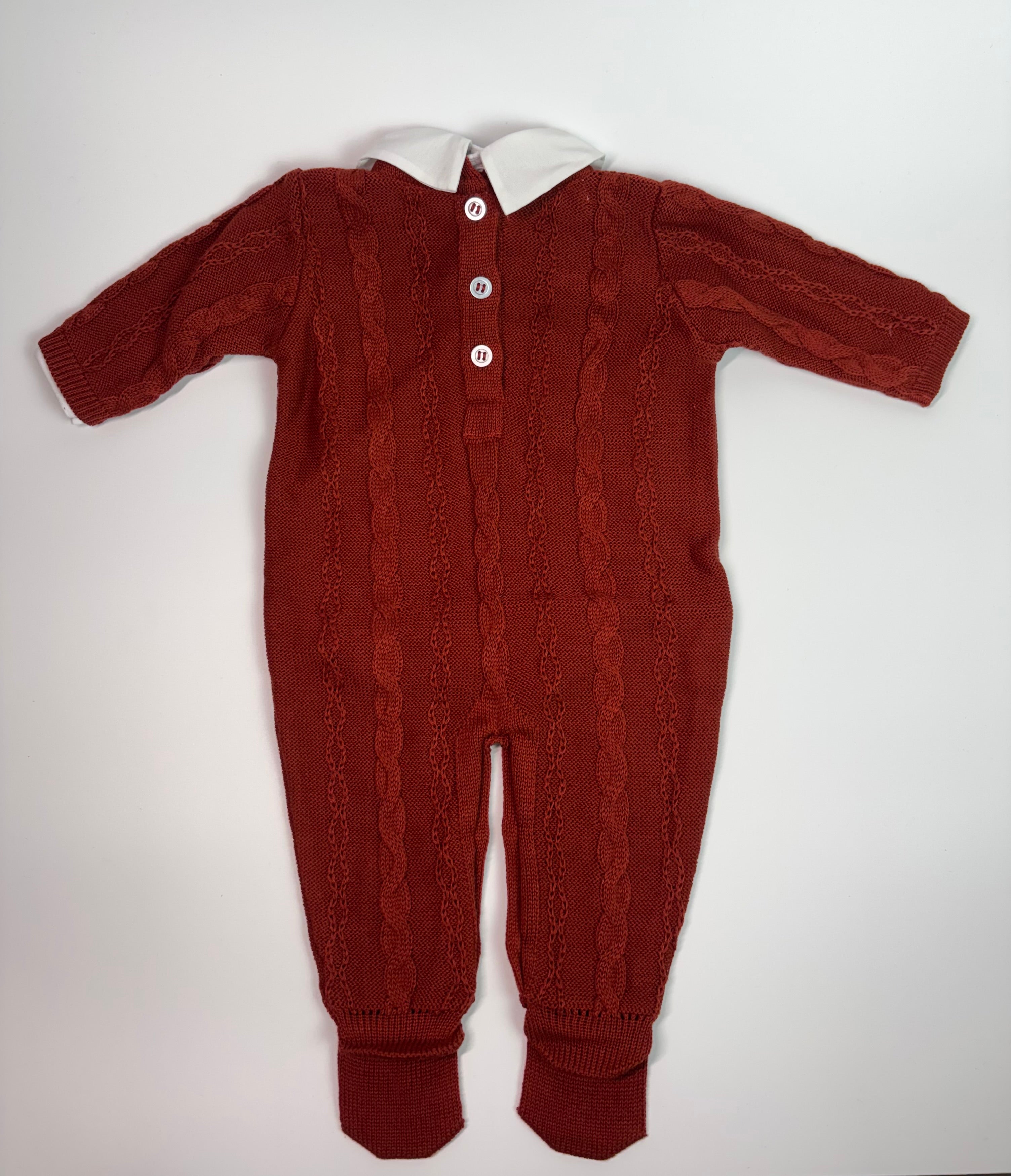 Conjunto Saída de Maternidade - Macacão Bambino (Terracota)