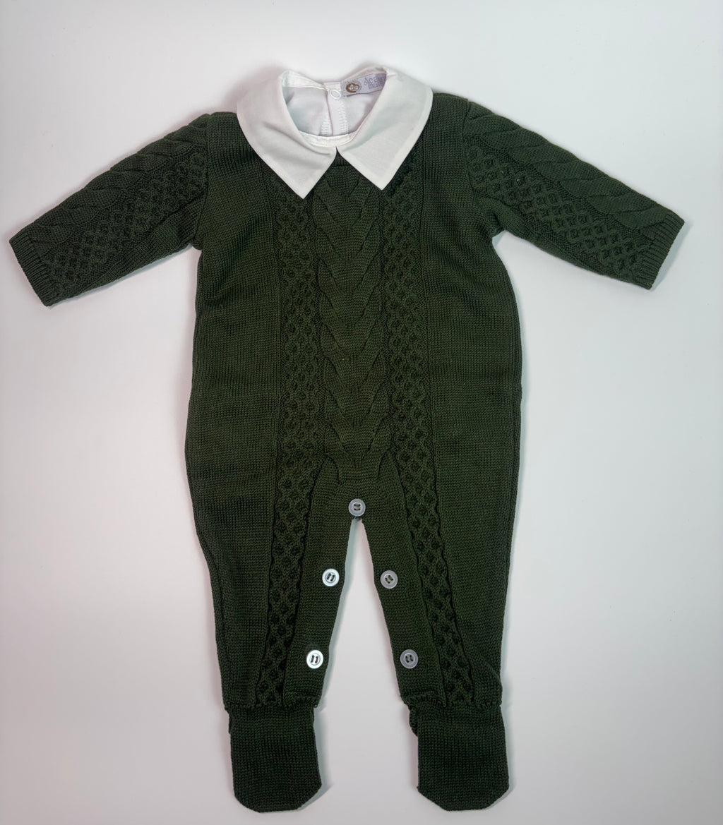 Conjunto Saída de Maternidade - Macacão Aimê (Verde Militar)
