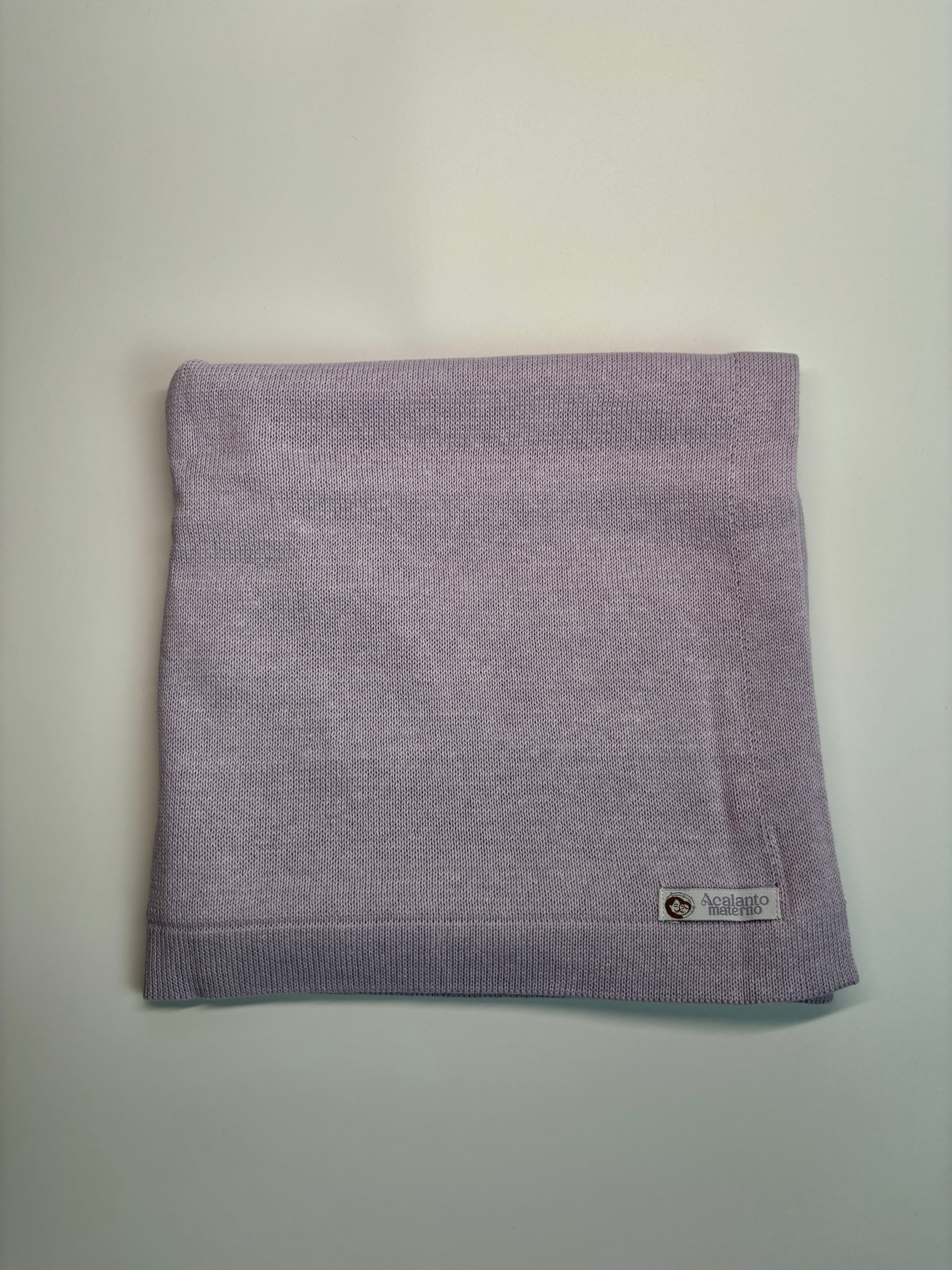 Conjunto Saída Maternidade + Manta - Jardineira com Pézinho (Lilás)