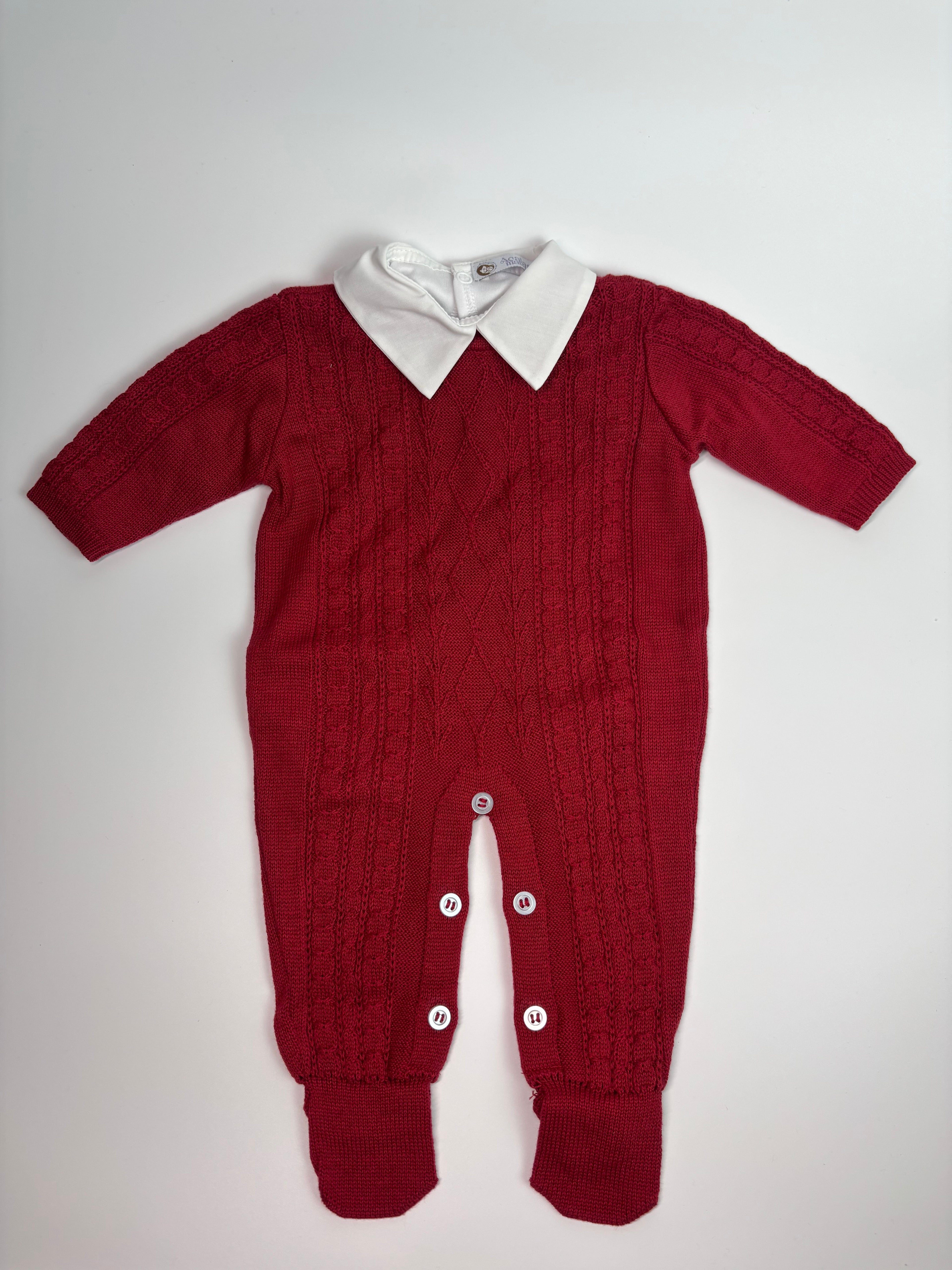 Conjunto Saída de Maternidade - Macacão Alecrim (Vermelho)