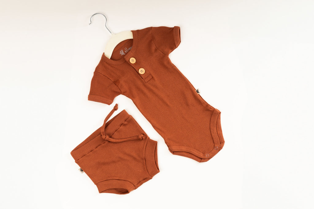 Body Botão Manga Curta + Bloomer Comfort Premium