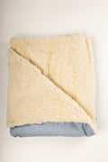 Manta carneirinho dupla face Baby Joy - AZUL