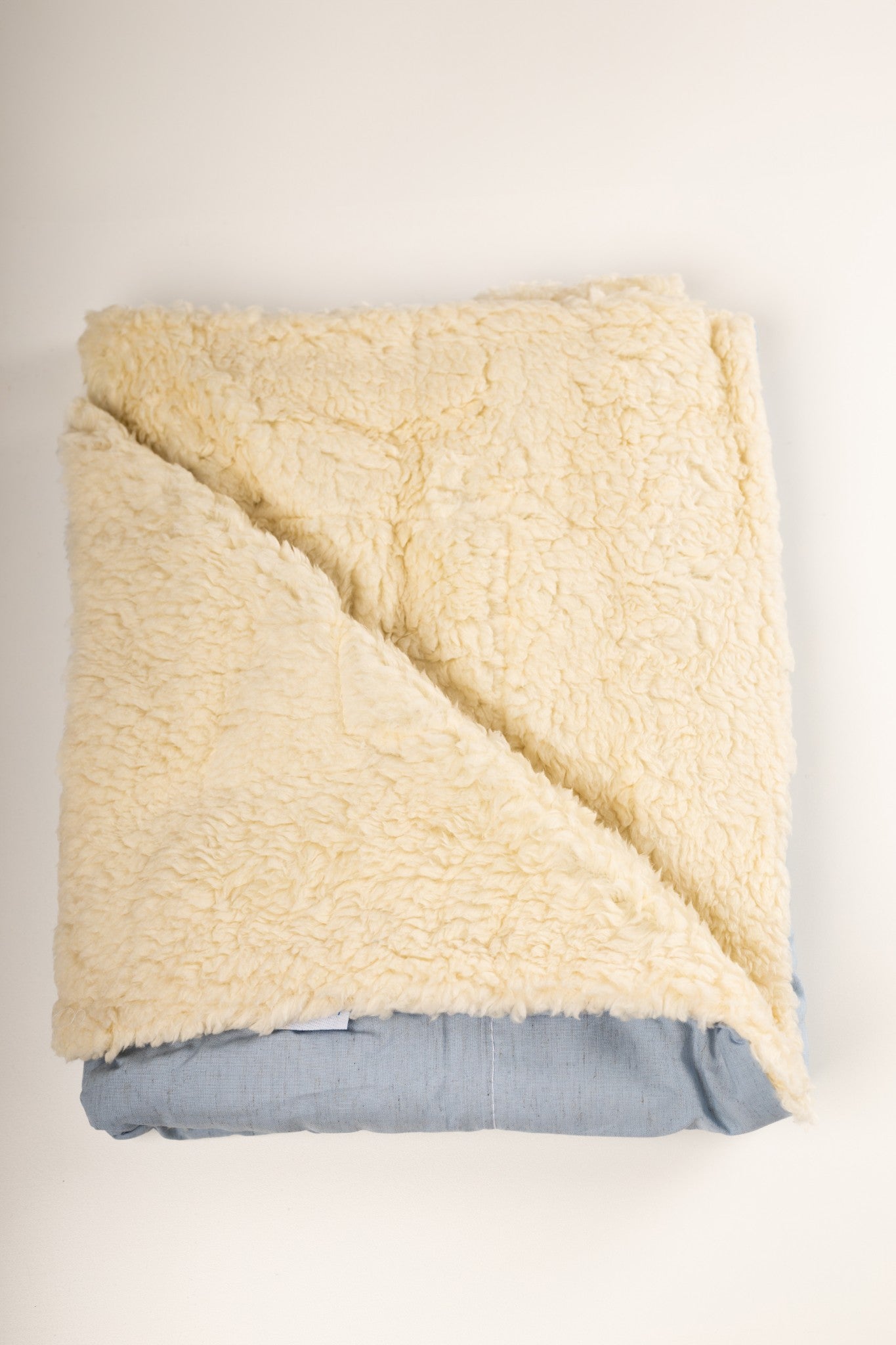 Manta carneirinho dupla face Baby Joy - AZUL