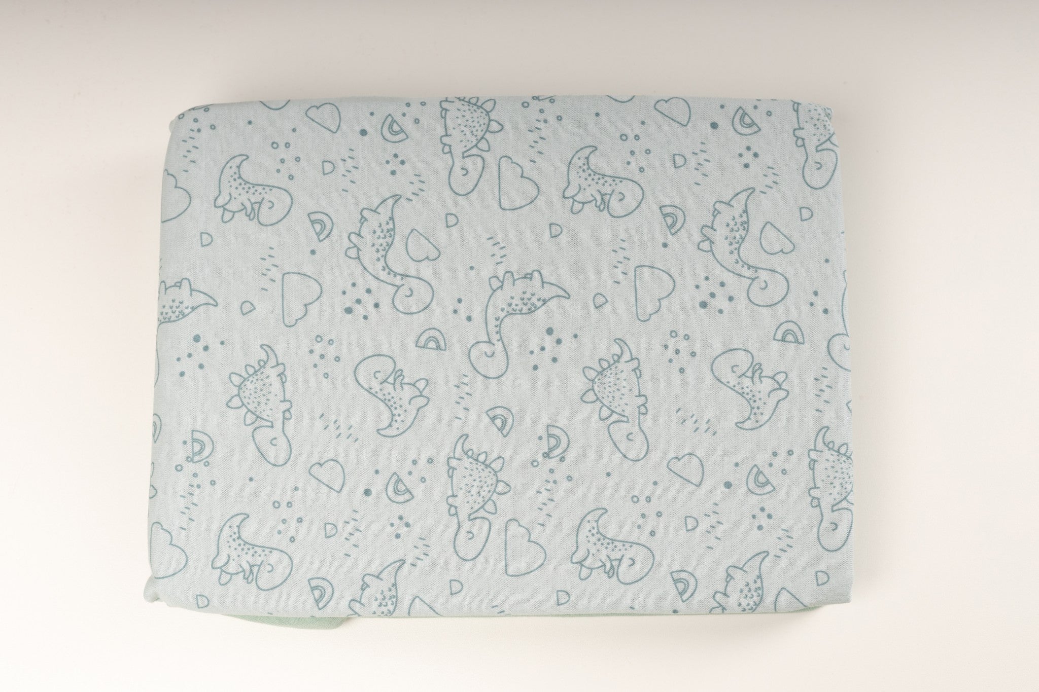 Jogo de lençol c/ elástico Bublim 3pc - DINO VERDE