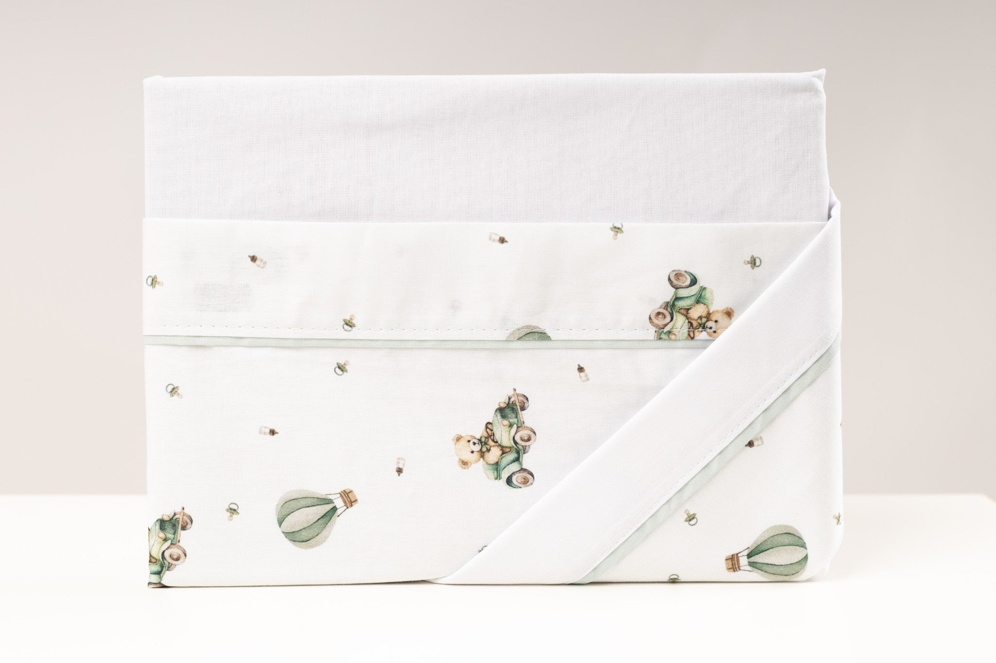 Jogo de lençol c/ elástico Baby Joy Fábula 3pc - URSO CARRO