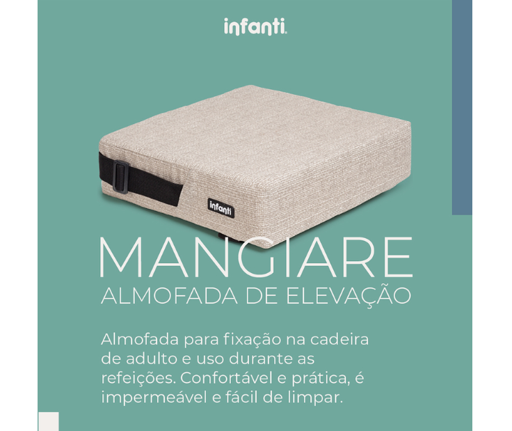 Almofada para fixação na cadeira de adulto