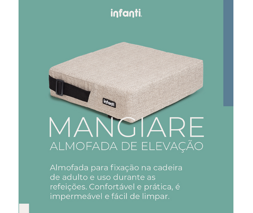 Almofada para fixação na cadeira de adulto